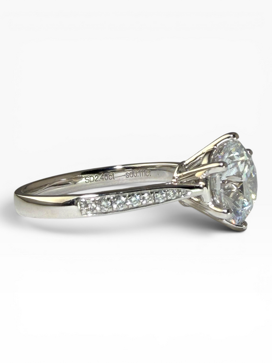 Solitaire Lab-Grown Diamond Ring