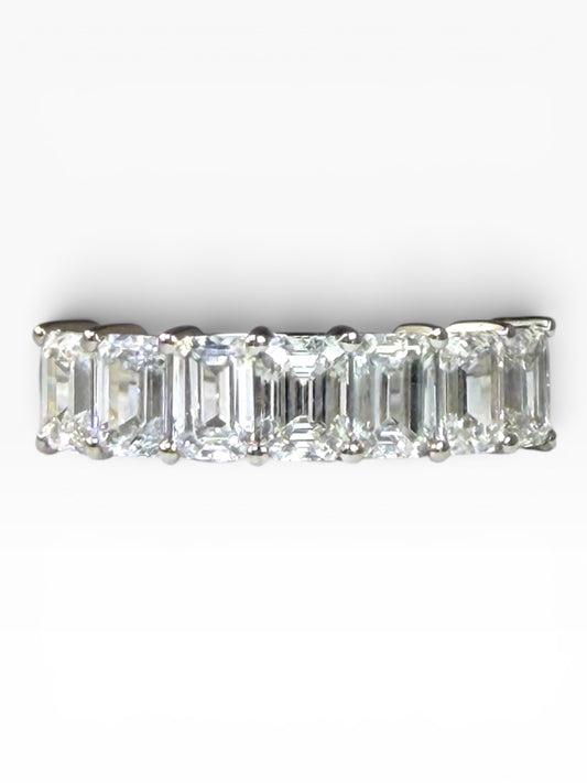 Emerald-Cut Diamond Band Ring