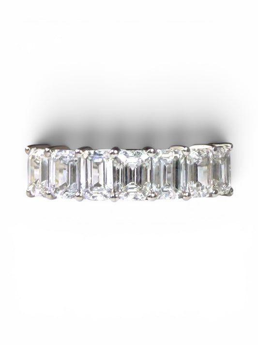 Emerald-Cut Diamond Band Ring