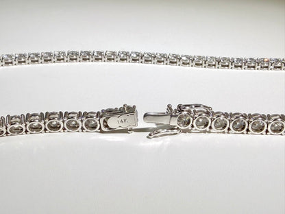Classic Lab Diamond Tennis Necklace
