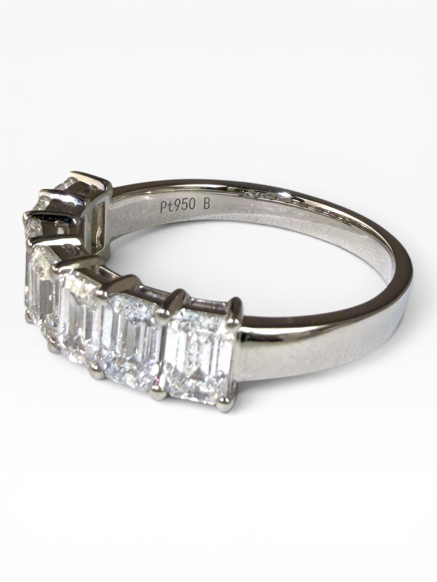 Emerald-Cut Diamond Band Ring
