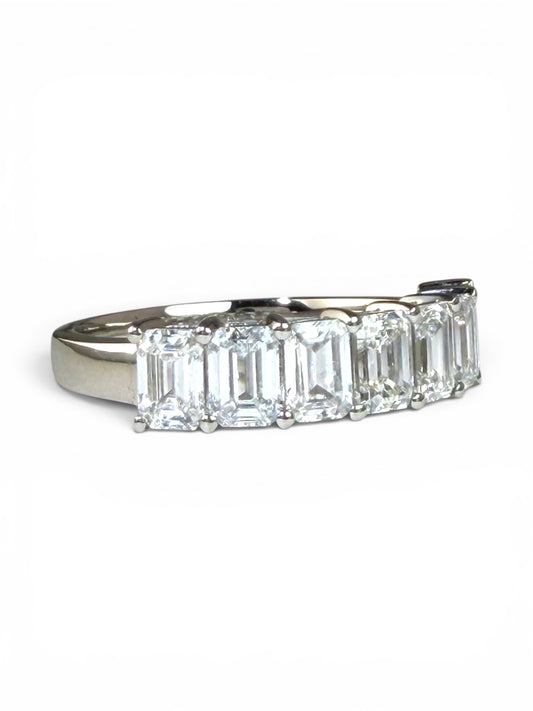 Emerald-Cut Diamond Band Ring