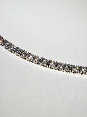 Classic Lab Diamond Tennis Necklace