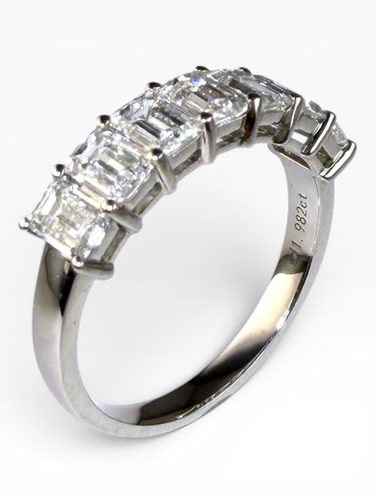 Emerald-Cut Diamond Band Ring