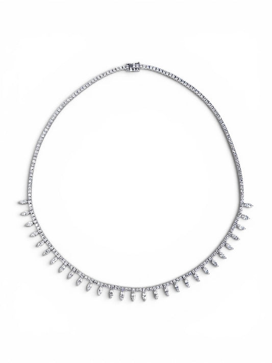 Lab Diamond Fringe Necklace