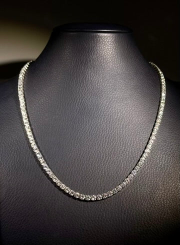 Classic Lab Diamond Tennis Necklace